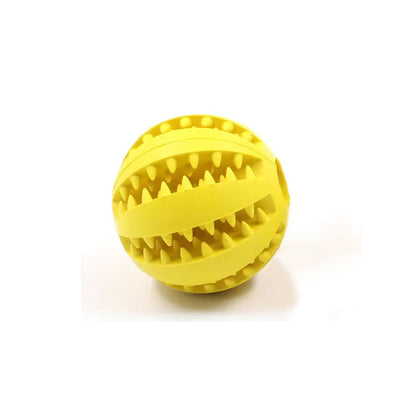 Buy Yellow Large Teeth Cleaning Ball Online From K9 Escapade