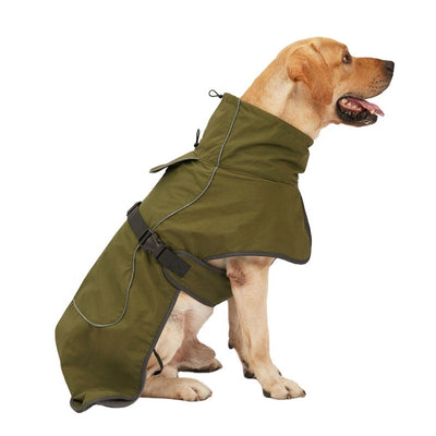 Dog Khaki Rain Jacket