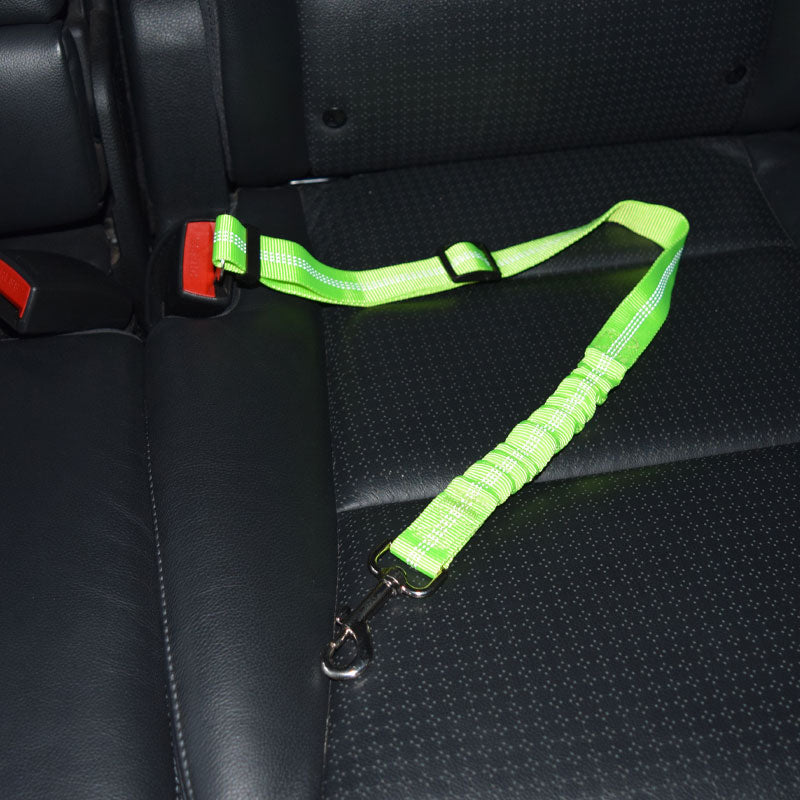 Premium Quality Dog Seat Belt - Green at the Best Price